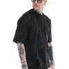 Stefan contrast t-shirt μαύρο