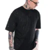 Stefan contrast t-shirt μαύρο