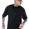 Stefan contrast t-shirt μαύρο