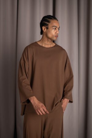Indeed oversized t-shirt chocolate