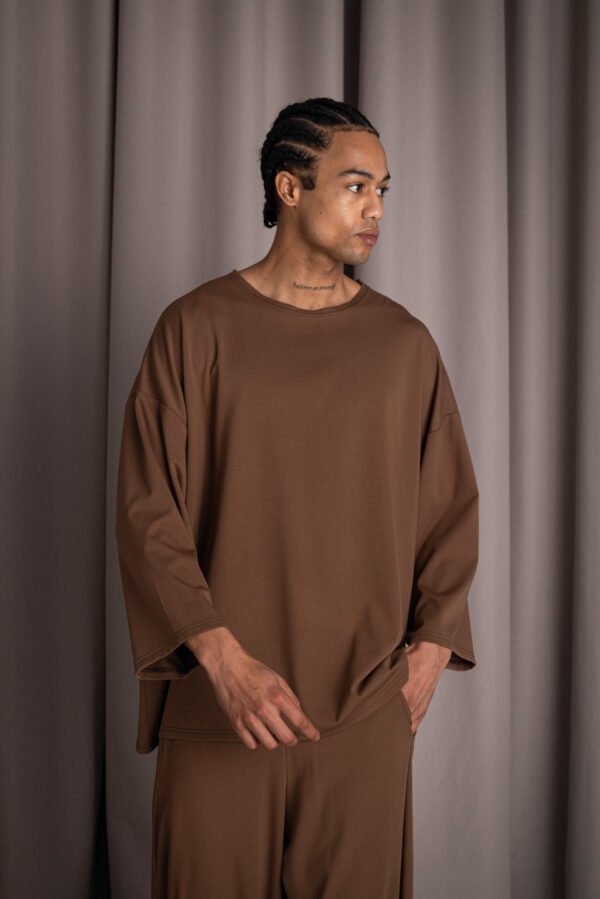 Indeed oversized t-shirt chocolate
