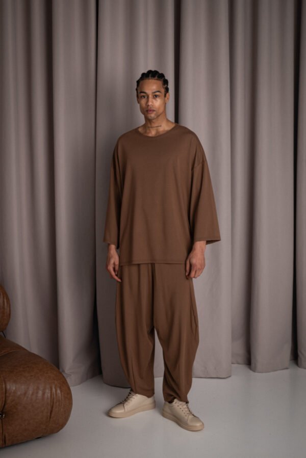 Indeed oversized trouser chocolate