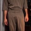Relaxed Tailored Παντελόνι με Πιέτες – Olive