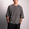 0ba49991-8129-4f48-96d7-ef4bb8104a2f (2) Ανδρικό INDEED Oversized T-Shirt Washed Effect – Ανθρακί