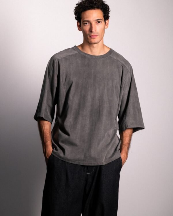 0ba49991-8129-4f48-96d7-ef4bb8104a2f (2) Ανδρικό INDEED Oversized T-Shirt Washed Effect – Ανθρακί