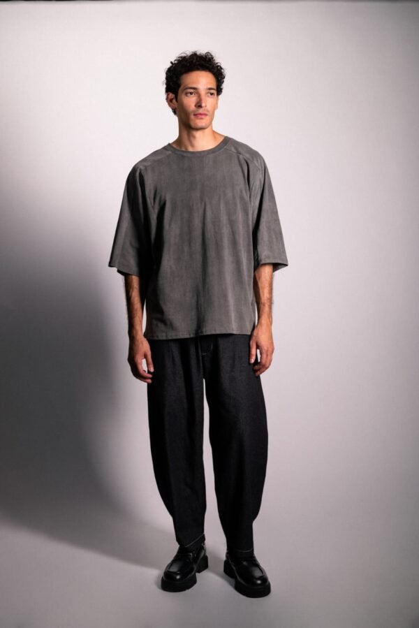 104e152c-d2fa-41c6-a43e-5c9c741aa941 (2) Ανδρικό INDEED Oversized T-Shirt Washed Effect – Ανθρακί