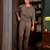 Minimal Oversized Top με Κρυφό Κούμπωμα – Οlive