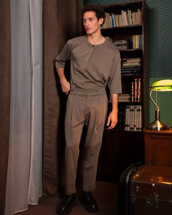 Minimal Oversized Top με Κρυφό Κούμπωμα – Οlive