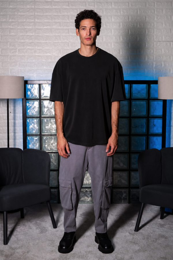 Oversized T-Shirt INDEED – Μαύρο