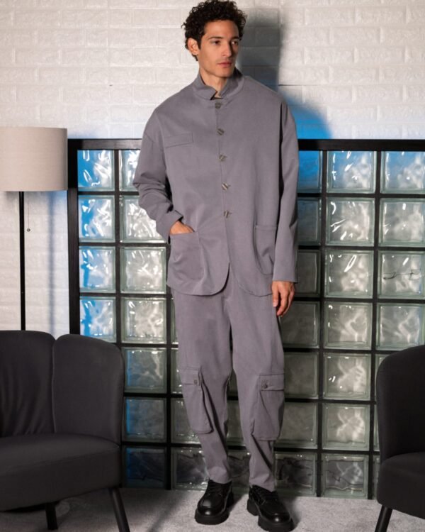 Oversized Outerwear Overshirt Indeed – Dusty Grey