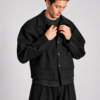 Oversized Shirt Jacket – Black
