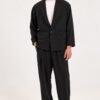 Black Relaxed Fit Pants – Αέρινο Παντελόνι με Λάστιχο